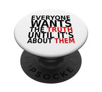 Tutti vogliono la verità. citazione onesta. PopSockets PopGrip Adesivo