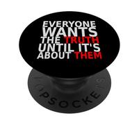 Tutti vogliono la verità. citazione onesta. PopSockets PopGrip Adesivo