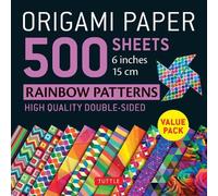 Tuttle Publishi Origami Paper 500 sheets Rainbow Pattern (Rilegatura flessibile)