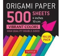 Tuttle Publishi Origami Paper 500 sheets Vibrant Colors (Rilegatura flessibile)