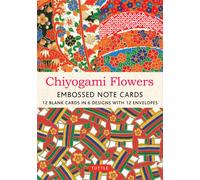 . Tuttle Studio Chiyogami Flowers Embossed Note Cards - 12 Cards (Poster)
