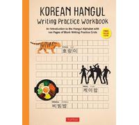 Tuttle Studio Korean Hangul Writing Practice Workbook (Tascabile)
