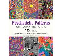 Tuttle Studio Psychedelic Patterns Gift Wrapping Papers - 12 sheets (Tascabile)