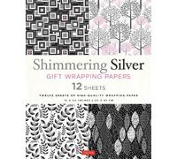 . Tuttle Studio Shimmering Silver Gift Wrapping Papers - 12 Sheets (Tascabile)