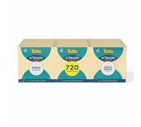 Tutto a Tavola Color, 18 Confezioni da 40 Tovaglioli Bivelo Colorati e Decorati, Effetto Tessuto 2 Veli 38x38 cm, Resistenti e Eleganti per Ogni Occasione