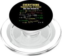 Tutto accade per una ragione Teoria del caos Matematica divertente PopSockets PopGrip per MagSafe