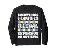 Tutto ciò Che Amo illegale costoso o Autistico Maglia a Manica