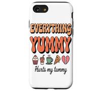 Tutto ciò che amo mi fa male allo stomaco Carino cibo umoris Custodia per iPhone SE (2020) / 7/8