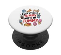 Tutto Ciò Che È Buono Mi Fa Male Al Pancino Intolleranza Al PopSockets PopGrip Adesivo