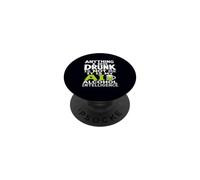 Tutto ciò che faccio ubriaco non sono io AI Alcohol Intelligence PopSockets PopGrip Adesivo