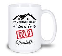 Tutto Ciò Che Tocco Si Trasforma In Venduto Tazza Colazione Novità Tazze Di Caffè Divertenti Tazze Da Tè Regalo Carino Per Ragazze Festa Della Mamma Regali Di Compleanno 330ml