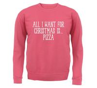 Tutto Ciò Che Voglio Per Natale È PIZZA - Felpa Adulta - Divertente Formaggio