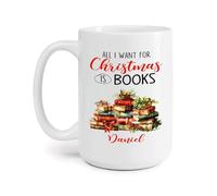 Tutto Ciò Che Voglio Per Natale Sono I Libri Tazze Da Tè Divertenti Tazza Mug Novità Tazze Di Caffè Regali Novità Per Colleghi Regali Di Compleanno Fidanziati 330Ml