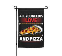 Tutto ciò di cui hai bisogno è amore e pizza Pizza per esterno 12x18 polli