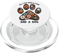 Tutto ciò di cui hai bisogno è amore e un cane PopSockets PopGrip per MagSafe