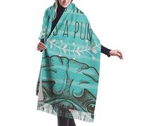 Tutto Ciò Di Cui Hai Bisogno È Un Carlino Color Acqua Sciarpe Lunghe Da Donna Moda Invernale Sciarpe Scialle Classiche Scialle Elegante Sciarpa Leggero Da Donna