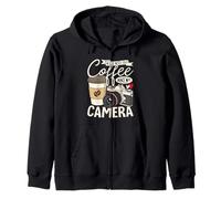 Tutto ciò di Cui Ho Bisogno è Il caffè e la mia Macchina Fotografica Fotografia Amanti Felpa con Cappuccio