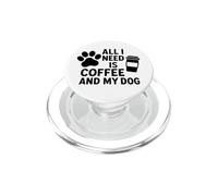 Tutto ciò di cui ho bisogno è il caffè e l'impronta della zampa del mio cane PopSockets PopGrip per MagSafe