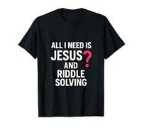 Tutto ciò di cui ho bisogno è Jesus & Riddle Solving Graphic Maglietta