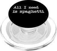 Tutto ciò di cui ho bisogno sono gli spaghetti Funny Spaghetti Minimalist PopSockets PopGrip per MagSafe