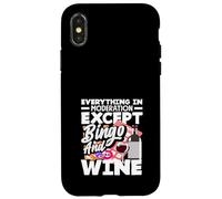 Tutto con moderazione tranne Bingo e vino Custodia per iPhone X/XS