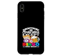 Tutto con moderazione tranne il bingo e la birra Custodia per iPhone XS Max