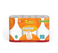 Tutto Cucina Jolly, confezione di 6 rotoli di Asciugatutto decorato con Motivo Geometrico, Tecnologia HI-PER per Massima Assorbenza e Resistenza, In Pura Cellulosa FSC® MIX, Imballo Riciclato min. 50%