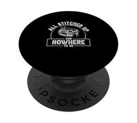 Tutto cucito e nessun posto dove andare divertente amante della lavorazione della pelle PopSockets PopGrip Adesivo