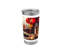 Tutto è meglio con Baijiu - Altro Baijiu Bicchiere termico in acciaio inox doppia parete