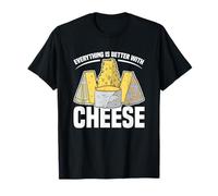Tutto è meglio con le barzellette di formaggio sulla diversità del formaggio Maglietta