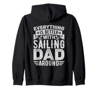 Tutto è meglio con Sailing Dad Around Felpa con Cappuccio