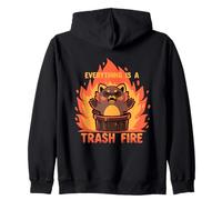 Tutto è un Trash Fire Felpa con Cappuccio