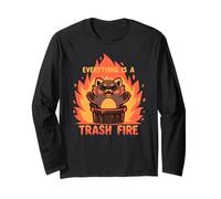 Tutto è un Trash Fire Maglia a Manica