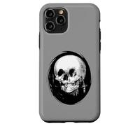 Tutto è vanità: il riflesso del cranio nello specchio è ritagliato Custodia per iPhone 11 Pro