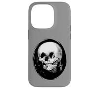 Tutto è vanità: il riflesso del cranio nello specchio è ritagliato Custodia per iPhone 14 Pro