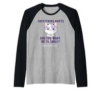 Tutto Fa Male E Vuoi Che Sorridi? Lupus SLE Meme Maglia con Maniche Raglan
