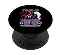 Tutto il cancro consapevolezza stand-up per le donne Cancro godere estate PopSockets PopGrip Adesivo