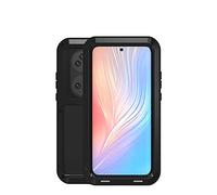 Tutto Il Corpo Custodia per Huawei-P50-Pro Case, Love Mei Antiurto All'aperto Ibrido Metallo Antipolvere Cover SENZA Vetro proteggi schermo, Supporta la Ricarica Wireless(Nero)