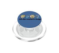 Tutto il mondo è una commedia teatrale e una tragedia Mask PopSockets PopGrip per MagSafe