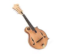 Tutto In Legno Massello Lucido F-Style 8 Corde Mandolino Top In Abete Massello Tastiera In Ebano