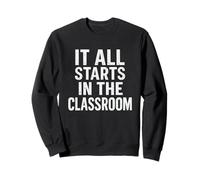 Tutto inizia in classe. stile vintage invecchiato Felpa