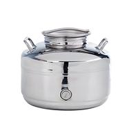 Tutto Inox Shop Contenitore acciaio inox, Bidone per olio e vino, Fusto in acciaio inox saldato da litri 10 - Modello Europa