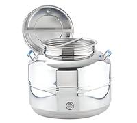 Tutto Inox Shop Contenitore Bidone Fusto olio e vino acciaio inox saldato da litri 25 Modello Europa