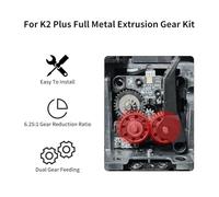 Tutto l'ingranaggio dell'estrusore del metallo ha migliorato l'efficienza di estrusione per la stampante K2P Plus Funzionamento regolare e durata ad alta resistenza ingranaggi estrusore in metallo