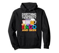Tutto moderazione tranne Bingo Beer Bingo Player Felpa con Cappuccio
