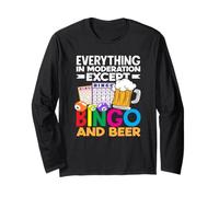Tutto moderazione tranne Bingo Beer Bingo Player Maglia a Manica