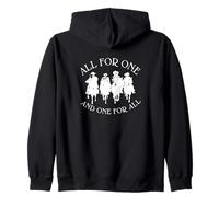 Tutto per Un Dumas di Tre Musketeers Felpa con Cappuccio