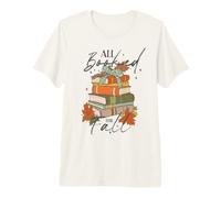 Tutto prenotato per Fall Cozy Reading Autumn Book Lover Design Maglietta Premium