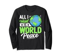Tutto Quello Che Voglio è la Pace nel Mondo Maglia a Manica