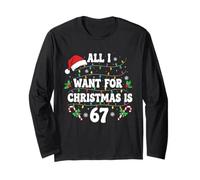 Tutto Quello Che Voglio per Natale è 67 Sei Sette Natale 67 Meme Maglia a Manica
